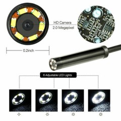 7mm HD Snake Endoscope Borescope Inspection Camera for USB Type C Android PC
