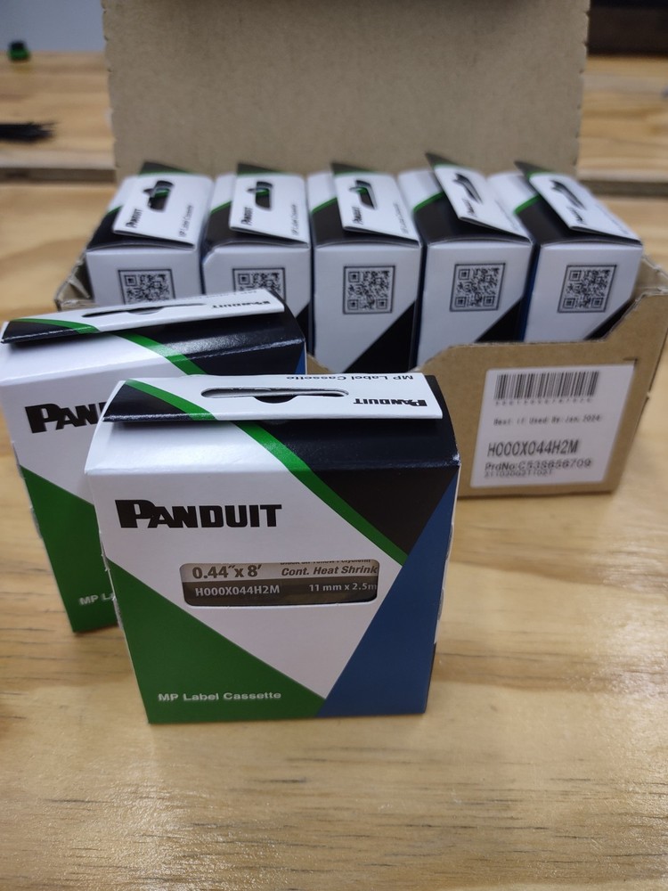 Panduit H000X044H2M: 0.44″ x 8′ PXE Military Grade Heat Shrink – Black on Yellow