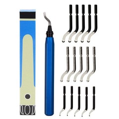 Deburring Tool with 15 Extra High Speed Steel Blades for Metal Resin PVC Edges