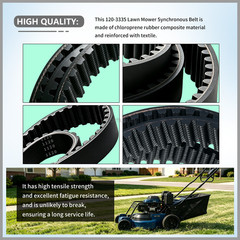 120-3335,1203335,265-610 Lawn Mower Belt Fits 30″ Toro TimeMaster Deack STENS