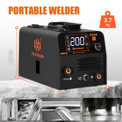3 In1 MIG/TIG/MMA Semi-Automatic Welding Machine HVM200 Inverter Welder Synergy