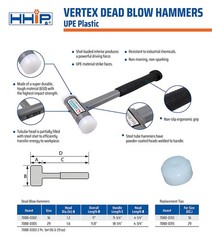 VERTEX 16 OZ UPE PLASTIC DEAD BLOW HAMMER (7080-0302)