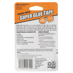 GORILLA 5/8″ x 20′ CRYSTAL CLEAR DOUBLE-SIDED SUPER GLUE TAPE