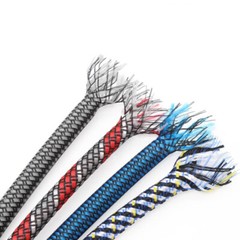 4/8/12MM Braided Soft PP Cotton Yarn + PET Expandable Sleeving Cable Wire Sheath