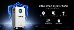 48V 314AH 16.07kWh Lithium Battery LiFePO4 Vertical Standing RV Solar Backup UPS