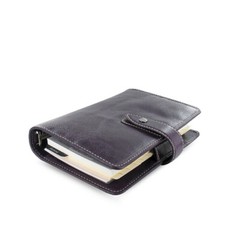 #Filofax Personal Size Malden Organiser Planner Diary Book Purple Leather 025850