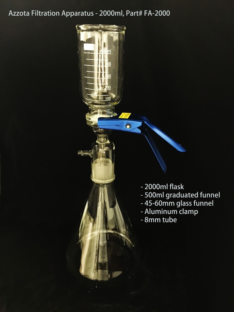 Azzota® Filtration Apparatus, 2000ml, 2L
