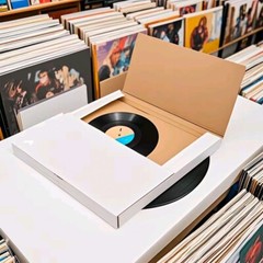 25pc White Vinyl Record LP Shipping Mailer Boxes 12.5×12.5×1/2）” Album Paper Box