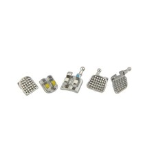 Dental Orthodontic Metal Bracket Braces Roth MBT 018 022 345 Hooks MIM Mini Twin