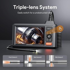 DEPSTECH DS620 Triple Lens 16.5FT Industrial Inspection Endoscope Camera Tool