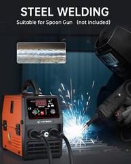 HITBOX 3 in 1 MIG Welder Flux Core Wire 110V/220V MMA TIG MIG Welding Machine*