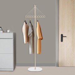 ‎Coat Shelf Metal Clothing Display Rack Entrance Clothing Rack with 10 Hooks