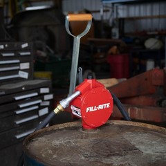 Fill-Rite FR152 Fuel Transfer Piston Hand Pump With Hose And Nozzle Spout