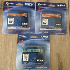 New sealed bundle of (107) Genuine Brother P-Touch TZe-Labels & Cable Wire Tapes