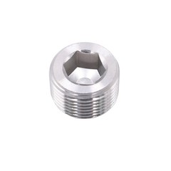 5PCS 3/8″ NPT PLUG MALE THREAD STAINLESS STEEL FITTING COUNTERSUNK INTERNAL HEX