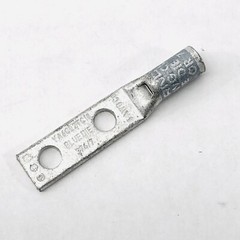 LOT OF 9 BURNDY YA6CL2TC10 BLUE DIE 2 HOLE LUG 6AWG 374/7