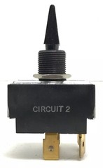 (1) Carling Toggle SWITCHES 2GG51, OFF-ON-ON, 2 CIRCUIT, 3 POSITION, 4 POST, 15A