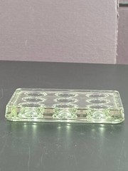 Pyrex Science 9 Well Depression Glass Spot Plates 722085 Vintage Brazil Corning