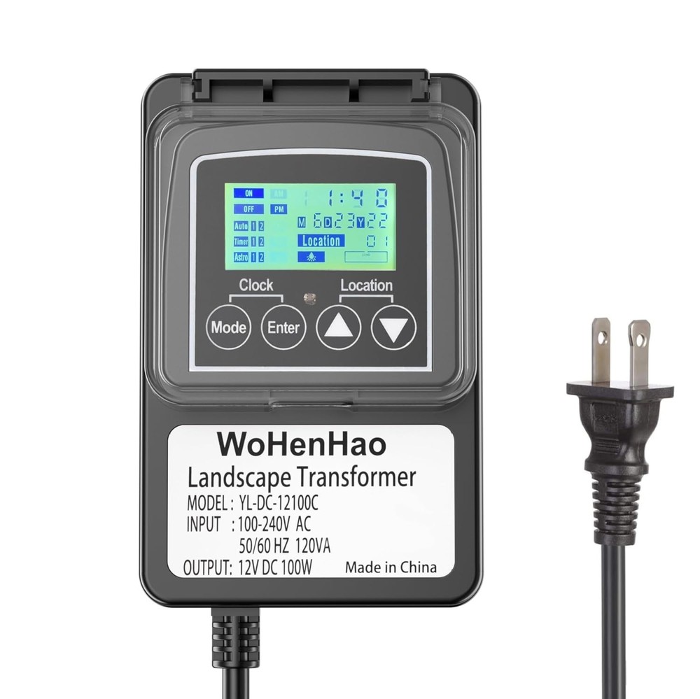 Wohenhao 100W Low Voltage Lighting Transformer for 12V DC Output Low Voltage …