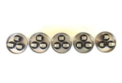 45+5 uf / MFD 370 VAC VOLTS ROUND DUAL RUN CAPACITOR, 50/60Hz 5 PCS.
