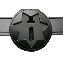 Perfect Fit 7 Point Star Belt Clip Badge Holder Neck Chain B447 S243 M364