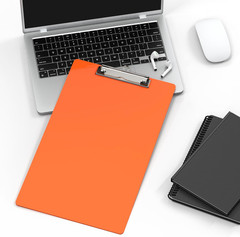 Plastic Legal Size Clipboard, Orange 8.5 X 14 Clip Boards | Size 9 X 15 In, Long