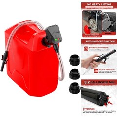 2026 Battery Operated Gas Pump 3.2 GPM Auto-Stop Fuel Transfer Kit