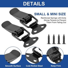 Stainless Steel 2.2″ Toggle Latches – 4Pcs with Screws for Cabinets and Chests