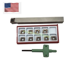 1/2″ Lathe Turning Tool Holder SCACR1212H09 +10* CCGT32.51 R Carbide Insert Tool