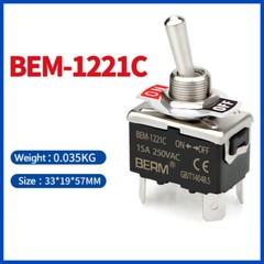 Toggle Switch On Off On 2/3 Position SPDT 15A 250v 2-6 Pin for Car Boat Marine