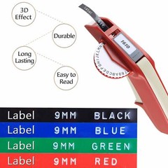 5PK Label Replace for Dymo 3D 9mm Plastic Embossing Tape Xpress Label Maker 3/8″
