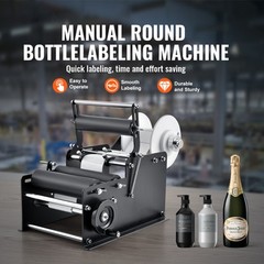 VEVOR Manual Label Applicator Round Bottle Labeling Machine 15-20 pcs/min MT-30