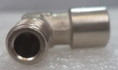 STAINLESS STEEL 1/8″ NPT FEMALE to 1/8″ NPT MALE 90° ELBOW FITTING, P/N I004264