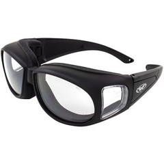 Birdz Eyewear Outfitter OTG Anti-Fog Safety Motorcycle Glasses Clear Lenses