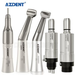 AZDENT Dental Low Speed Straight/Air Motor/Contra Angle Handpiece 2/4 Holes/Bur