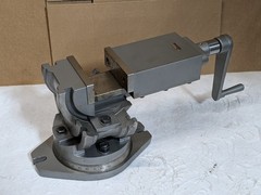 Gibraltar 3-Axis Tilting Angle Machine Vise w/ Swivel Base 4″ Jaw Width 110052