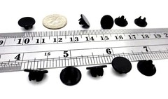 1/4″ Sheet Metal Hole Plug Nylon Panel Plug Flush Flat Top Black For 1/4″ Hole