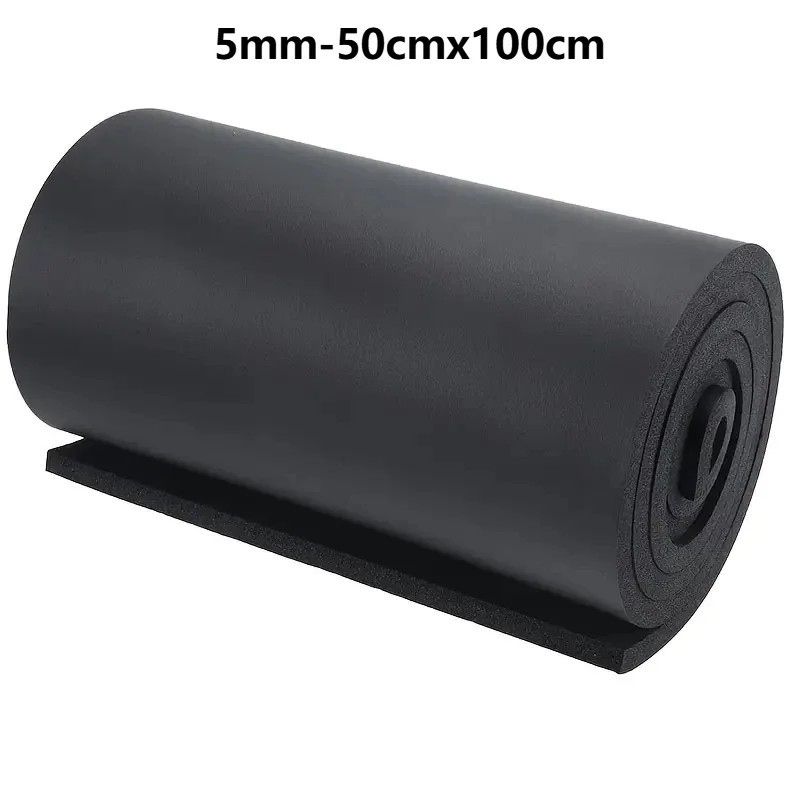 Self-Adhesive Rubber Foam Roll Soundproofing Insulation Waterproof DIY Car Home