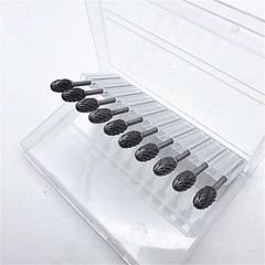 10Pcs Dental Lab Polishing Bur Drills Tungsten Steel Carbide Burs Burrs 2.35MM E