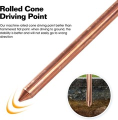 Copper Ground Rod for Satellite Dishes