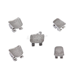 10 Packs AZDENT Dental Orthodontic Brackets Braces Metal Mini Roth.018 Hooks 345
