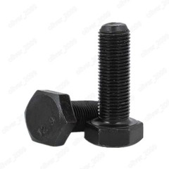 Fine Thread Black 12.9 Steel Hexagon Bolts Hex Head Screws M20 M24 M27 M30 M36