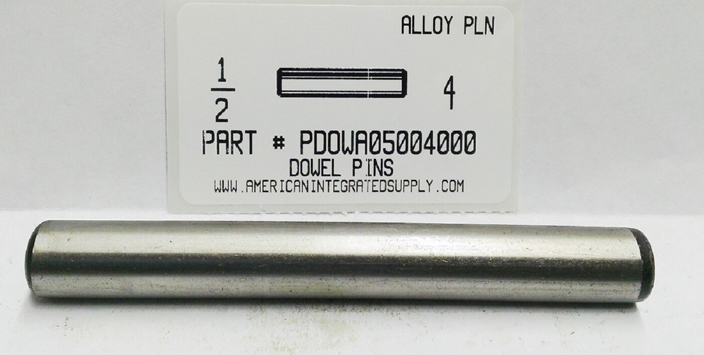 1/2X4″ DOWEL PINS ALLOY STEEL PLAIN (5)