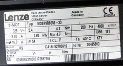 Lenze MDSKSR056 servo motor 3400 r/min 1.8 kW -unused-
