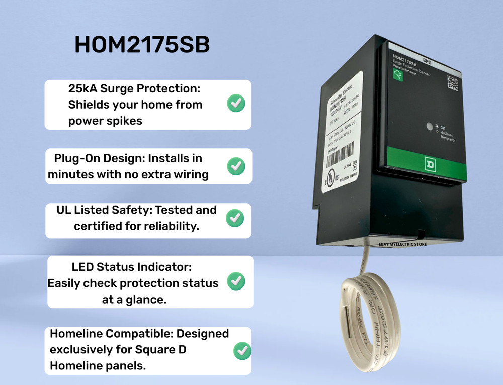 Square D by Schneider Electric HOM2175SB Homeline SurgeBreaker,25kA,120/240V