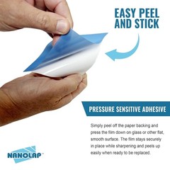 Lapping Film Microfinishing Sanding Paper Fine Polishing Sharp Edges 5 Pc