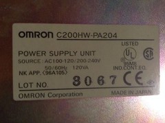 Omron C200HW-PA204 Power Supply