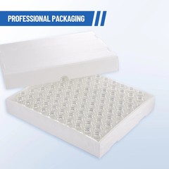100pcs 5ml Glass Vial Clear Glass Vials with 20mm Flip Vial Crimper, New