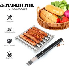 Hot Dog Roller for Grill – Even Grilling & Easy Cleaning Dishwasher Safe