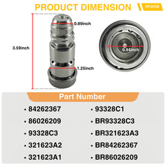 84262367 BR93328C3 Hydraulic Breakaway Cartridge Female For Parker CH20001